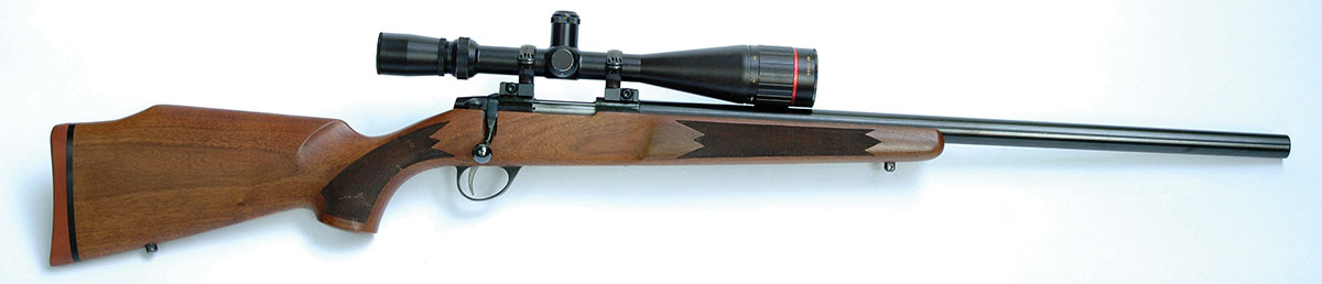 Layne’s test rifle is one of a small batch of Sako 22 PPC rifles that went to Dr. Louis Palmisano, co-developer of the cartridge. Its barrel is thought to have been sent to the Sako factory by barrel maker Ed Shilen.